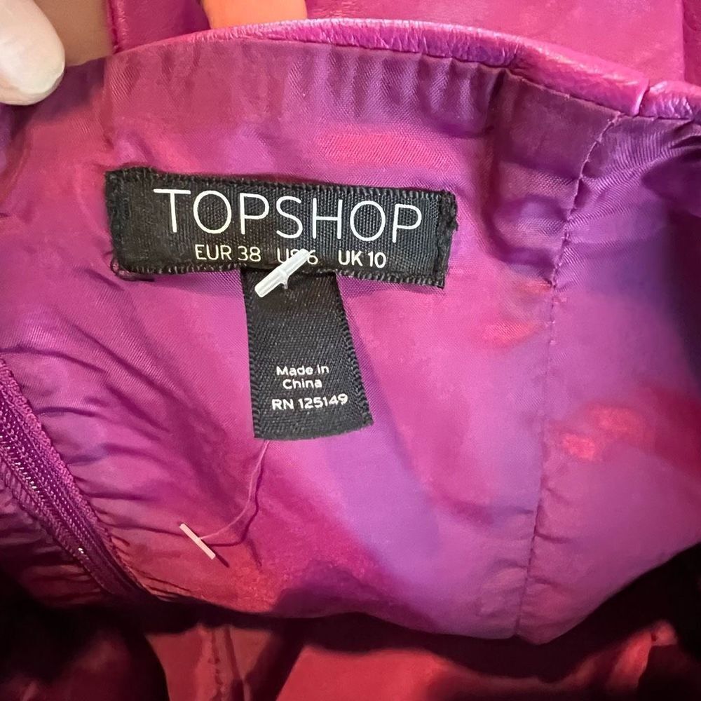 TopShop Bandeau Mini Dress Purple size 6 - Picture 2 of 11